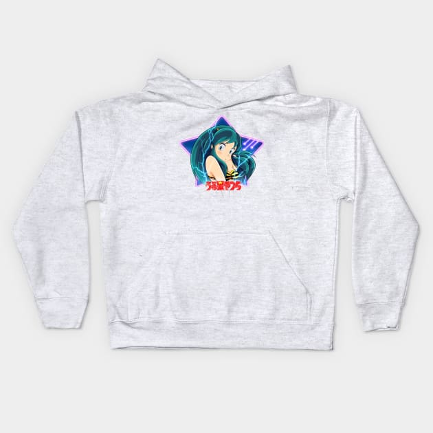 Space girl Kids Hoodie by Cyberframe